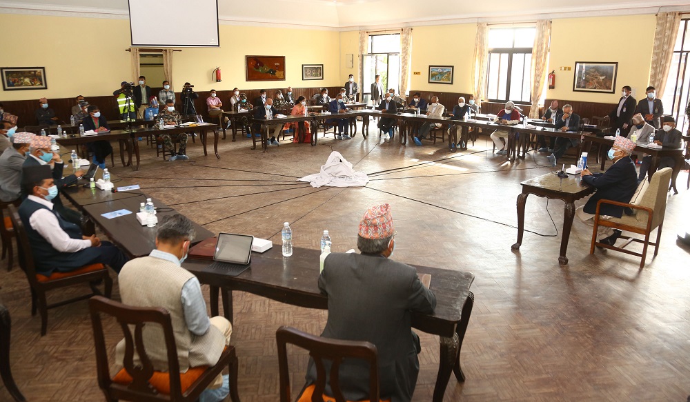 प्रधानमन्त्रीले गरे कोरोना संकटलाई लिएर बालुवाटारमा सर्वपक्षीय छलफल