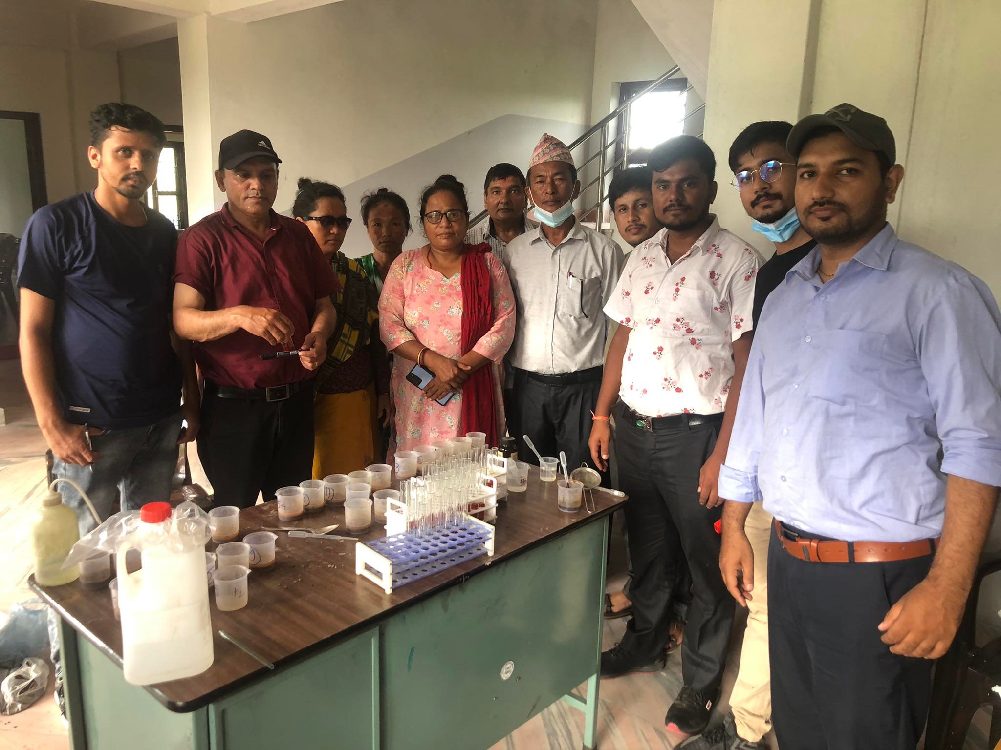 हुप्सेकोट गाउँपालिकामा निशुल्क माटो परिक्षण शिविर सम्पन्न