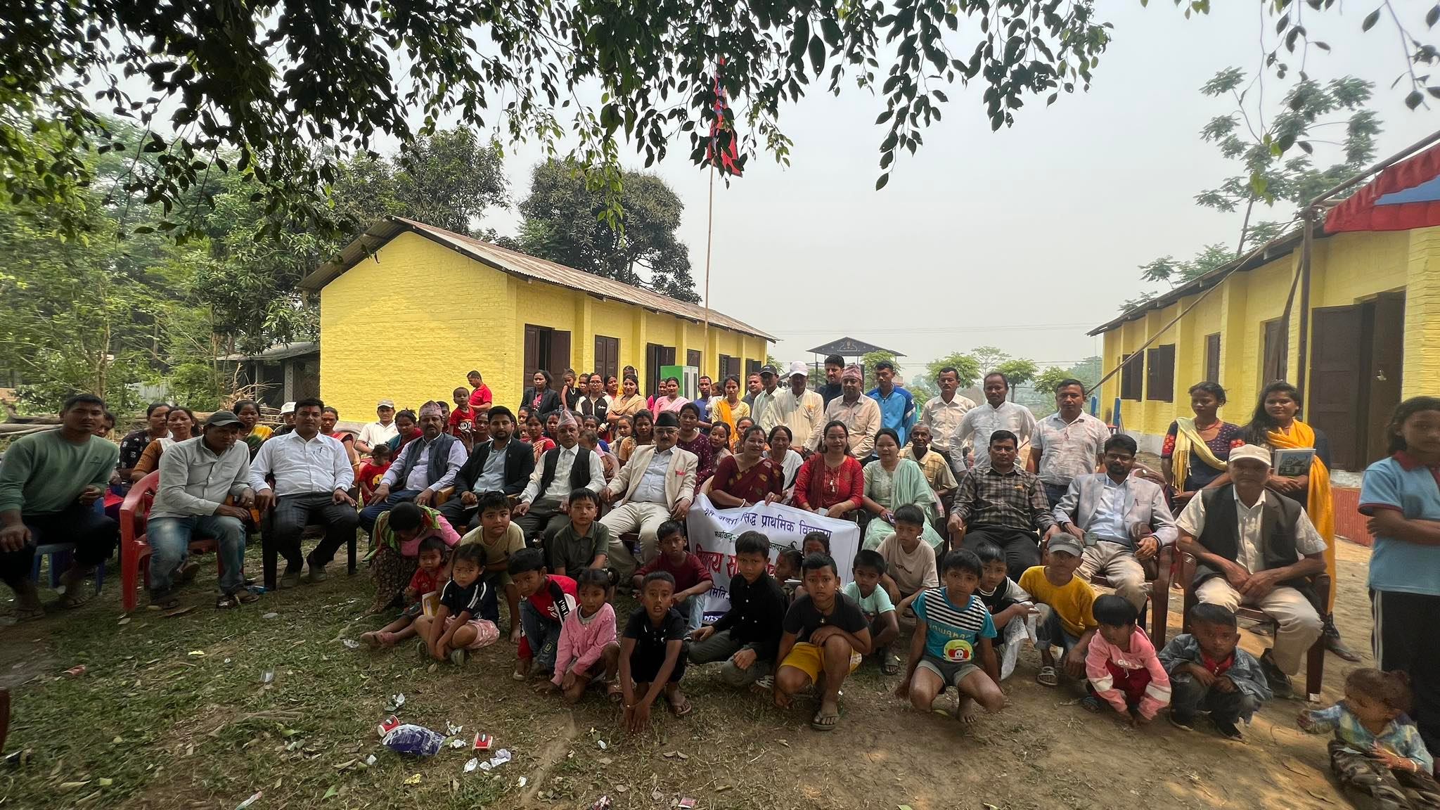 दुई दशक अघि बाढीको कारण बिस्थापित भएको विद्यालय पुनःस्थापना
