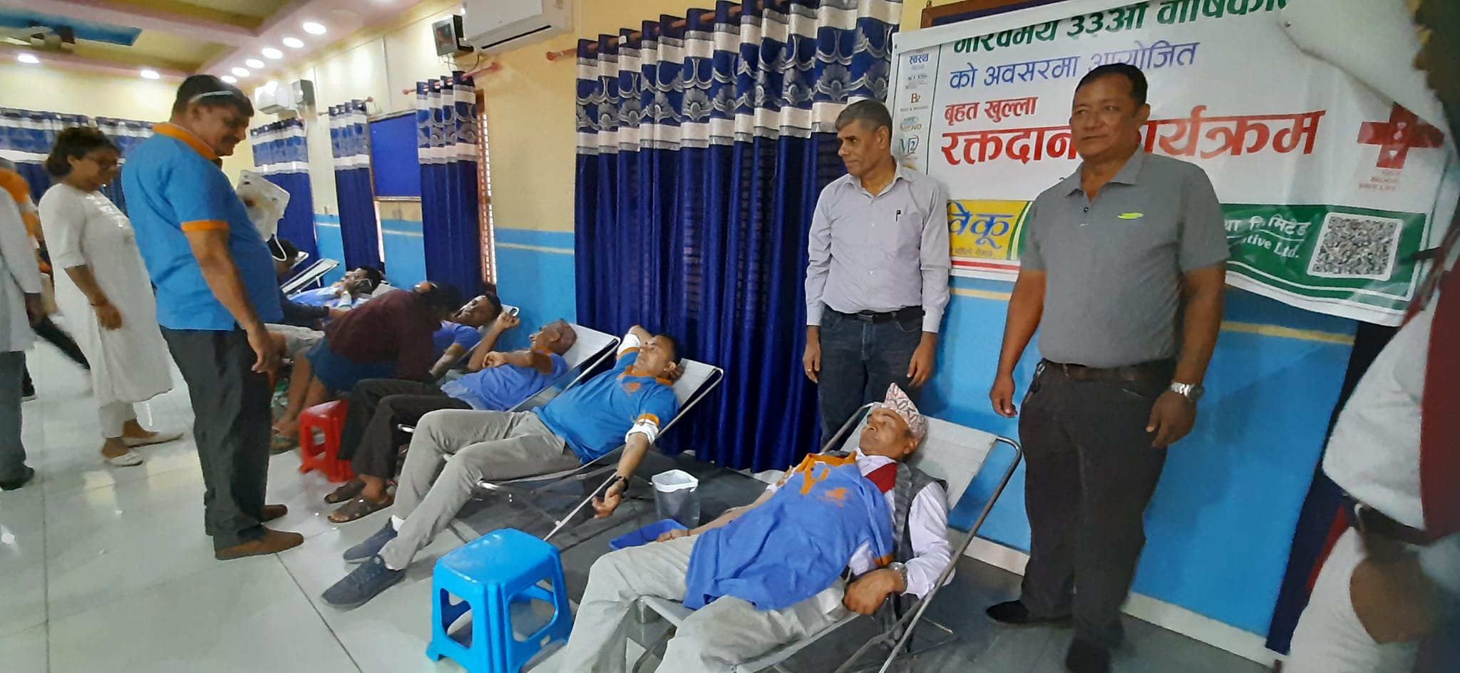 विकूको रक्तदान कार्यक्रममा एकैपटक ८२७ जनाद्वारा रक्तदान