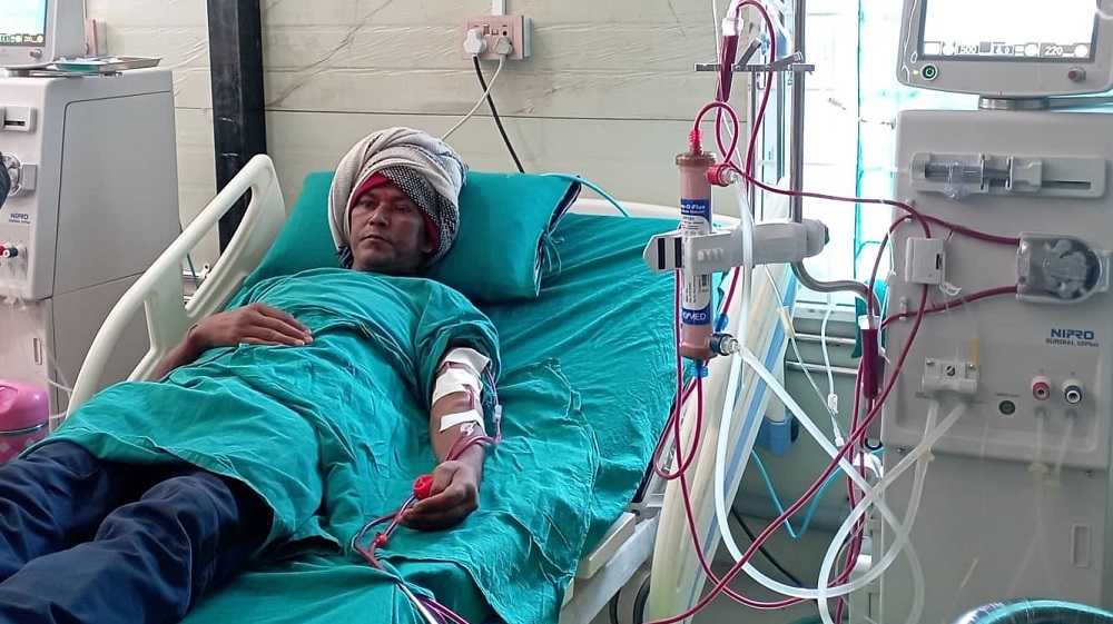 मध्यविन्दु जिल्ला अस्पतालमा मिर्गौलाको डायलासिस