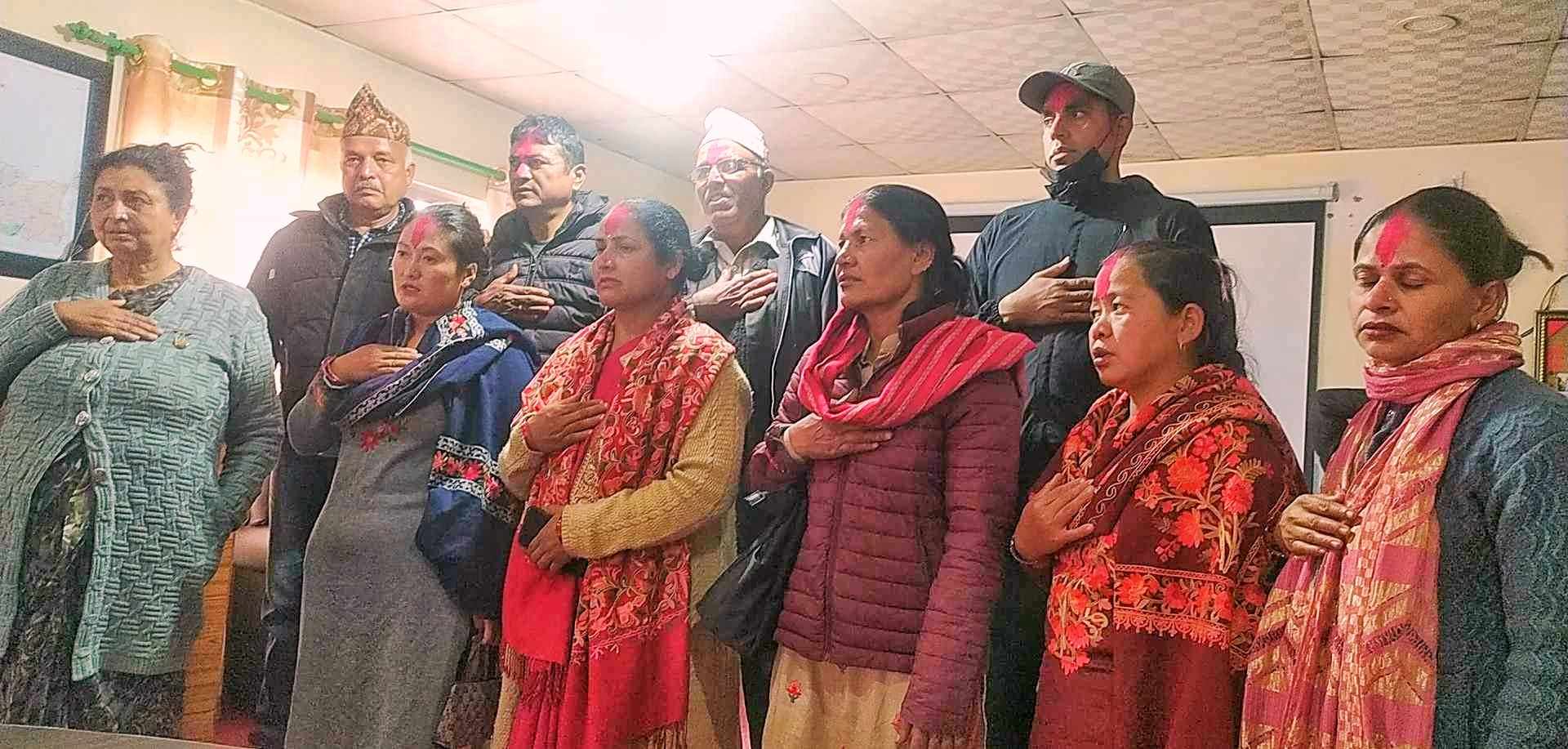 विनयी त्रिवेणी गाउँपालिका स्तरीय कृषक समूह गठन 