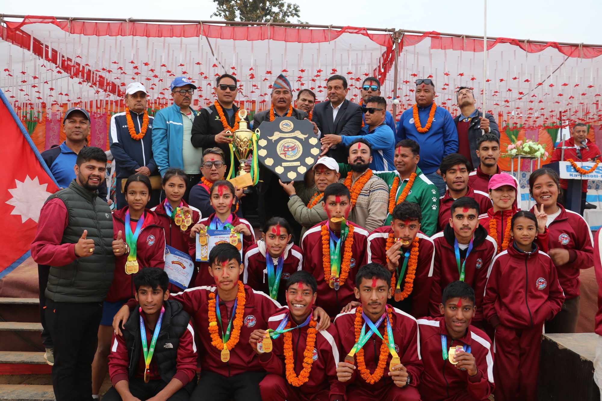 गण्डकी प्रदेश स्तरीय राष्ट्रपति रनिङशिल्ड प्रतियोगिताको उपाधि कास्कीलाई