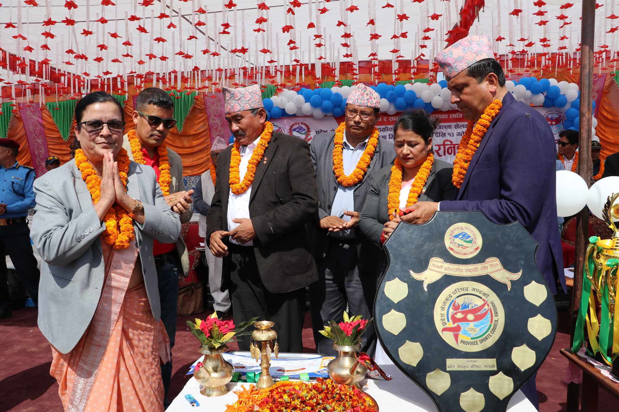 गण्डकी प्रदेशस्तरीय राष्ट्रपति रनिङ सिल्ड प्रतियोगिता नवलपुरमा सुरु