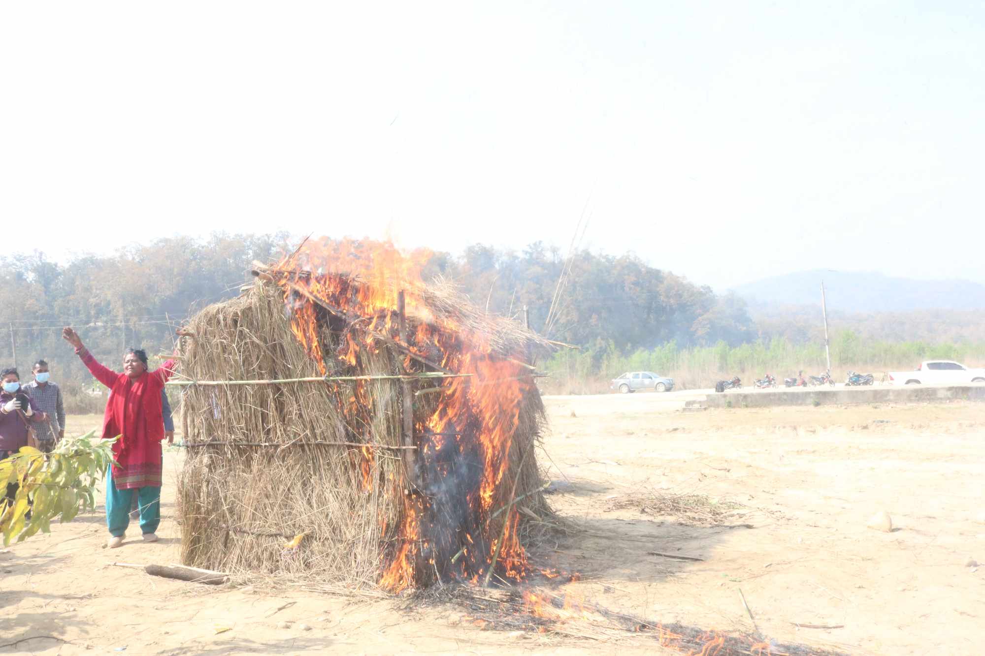 सर्दीमा आगलागी सम्बन्धी कृत्रिम घटना अभ्यास सम्पन्न