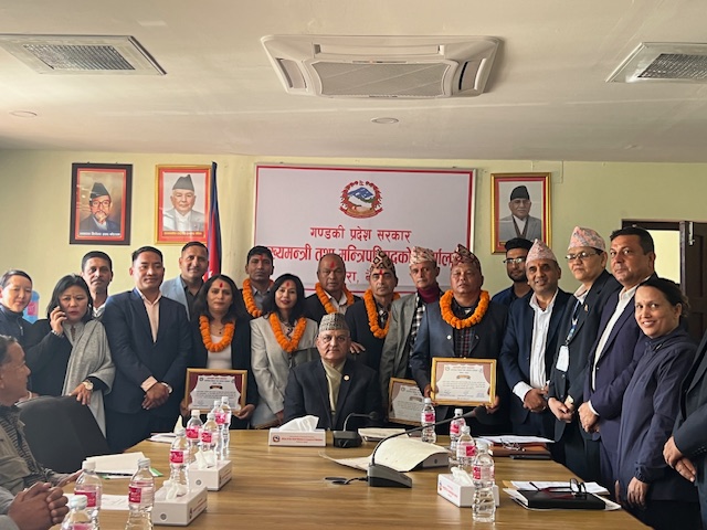 ओलम्पिक खेलाडीहरुलाई गण्डकी सरकारको मासिक ५ हजार सहित सम्मान