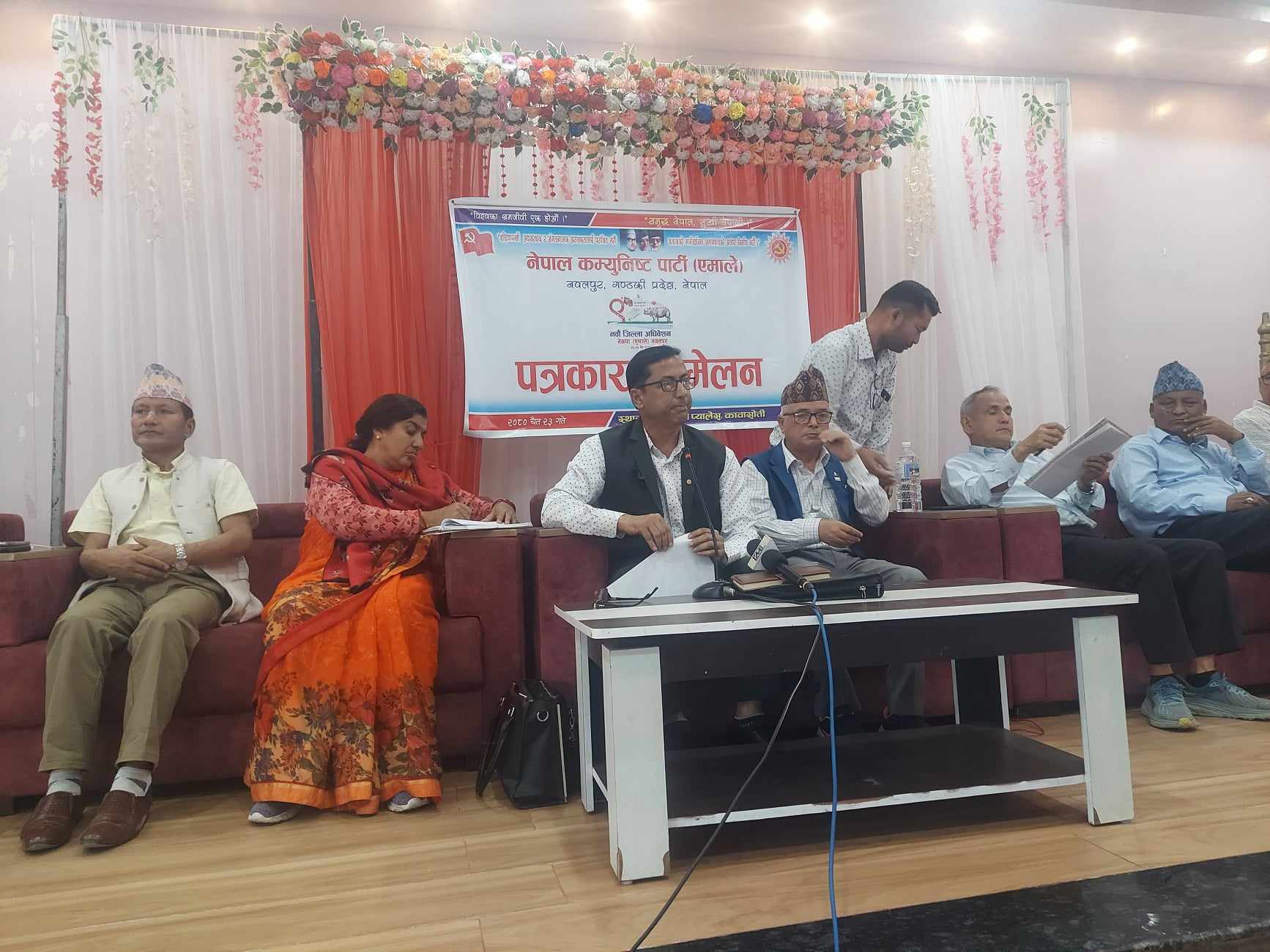 एमाले नवलपुरको जिल्ला सम्मेलनको तयारी पूरा