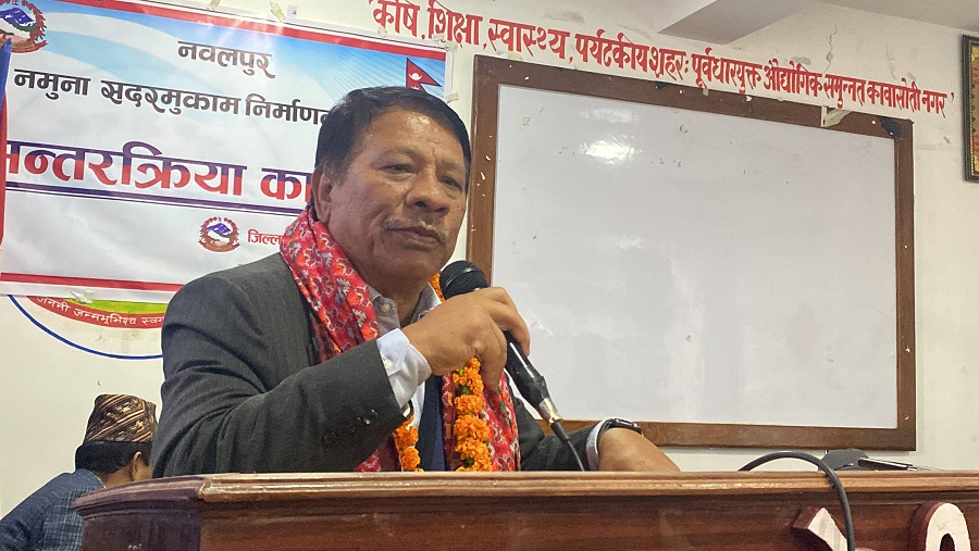 कावासोतीमा नमूना सदरमुकाम निर्माणको गर्ने उपप्रधानमन्त्रीको प्रतिवद्धता