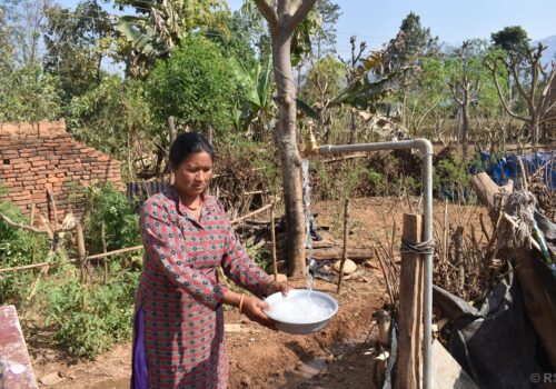 नवलपुरको चम्घाका घरघरमा खानेपानी धारा