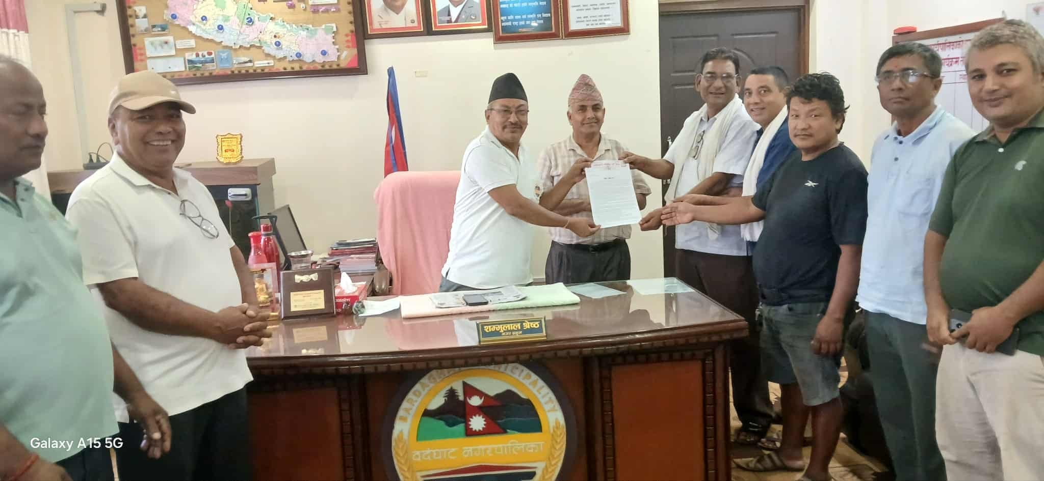 क्रान्तिकारी कम्युनिस्ट पार्टीद्वारा बर्दघाट र सुस्तामा ज्ञापन पत्र