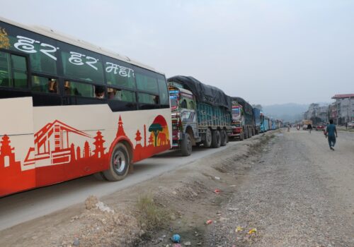 दाउन्नेको सवारी जाम हट्न सकेन
