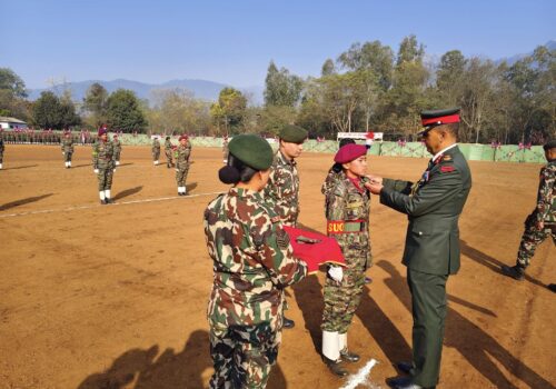 एनसीसी तेस्रो चरणको क्याम्प सम्पन्न, दुई हजार २२० क्याडेट दीक्षित