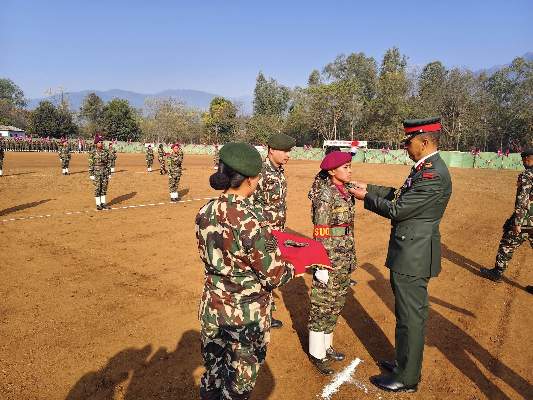 एनसीसी तेस्रो चरणको क्याम्प सम्पन्न, दुई हजार २२० क्याडेट दीक्षित